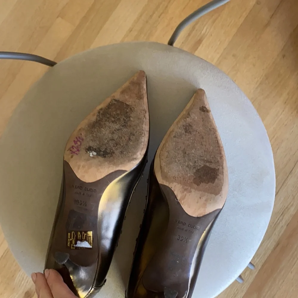 “Gunmetal”  heels. Made in Italy. - Picture 10 of 12